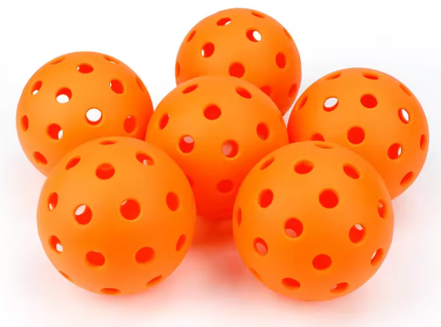 6 Orange balls - Pickleball